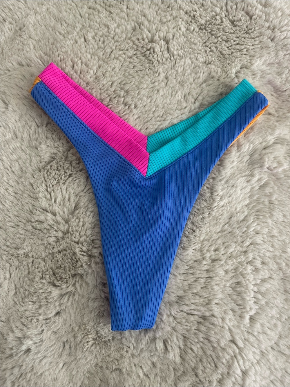 One One Colorblock Retro Bikini Bottom